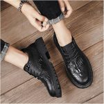 Chaussures pour Hommes Marque de Luxe Hommes Chaussures en Cuir Designer Chaussures décontractées Faites à la Main en Plein air Outillage Bottes Plate Forme Hommes Chaussures Homme Chaussures : Amazon.fr: Mode