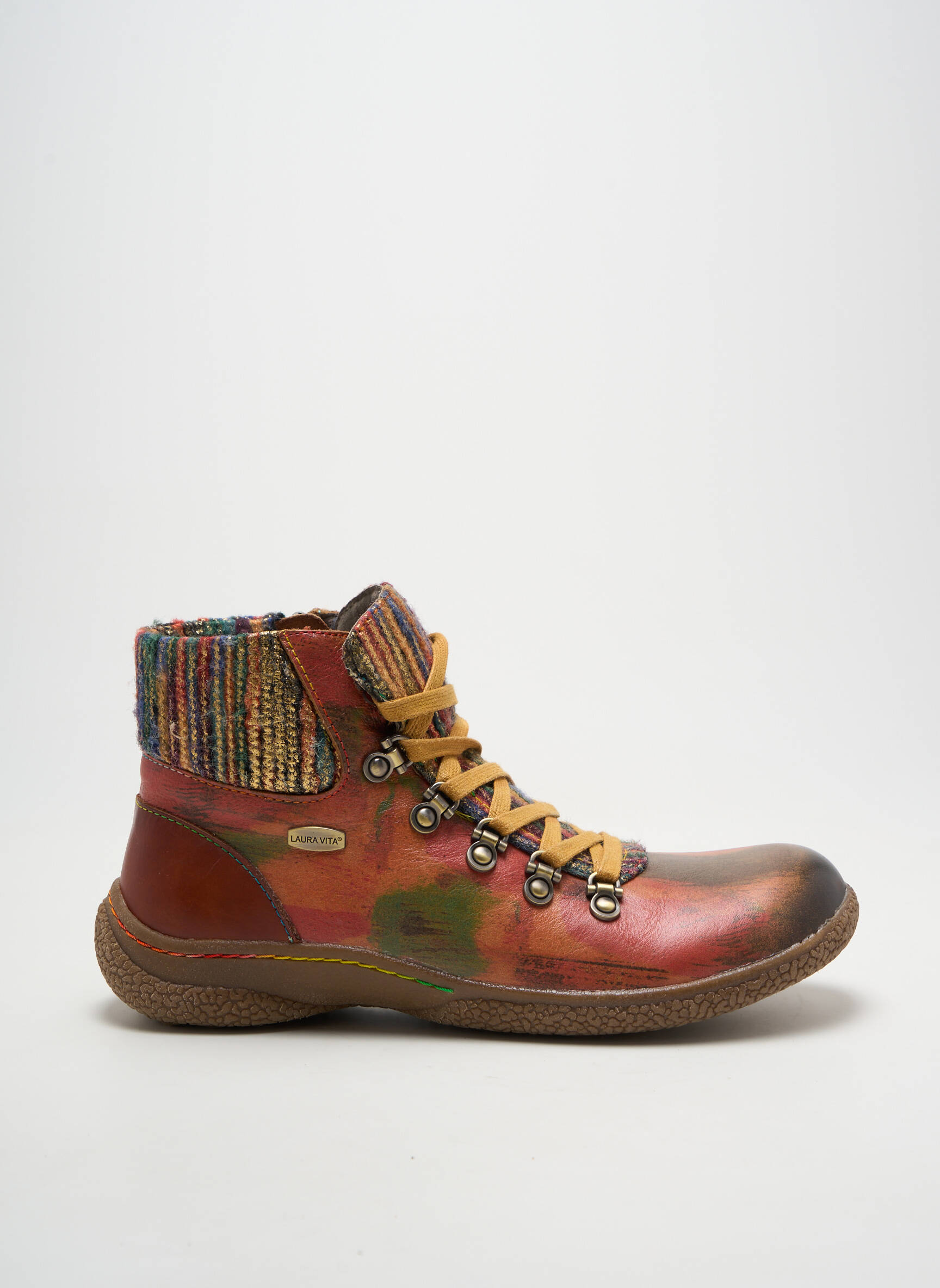 laura-vita-bottines-213qpn-1.jpg Bottines/Boots Tissage Satiné Marron Laura Vita Femme 2834845 marron | Modz – Image 1