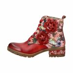 LAURA VITA Bottines à lacets cerise/rouge ZALANDO.FR