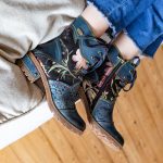 Bottines Laura Vita Cocrailo 86 – Motif Floral, Cuir/textile, Semelle, Cap Toe, Doublure Mixte Bottines Femme Laura Vita
