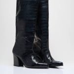 Bottes Bout Pointu Noir Mango Femme 2467921 noir00 | Modz