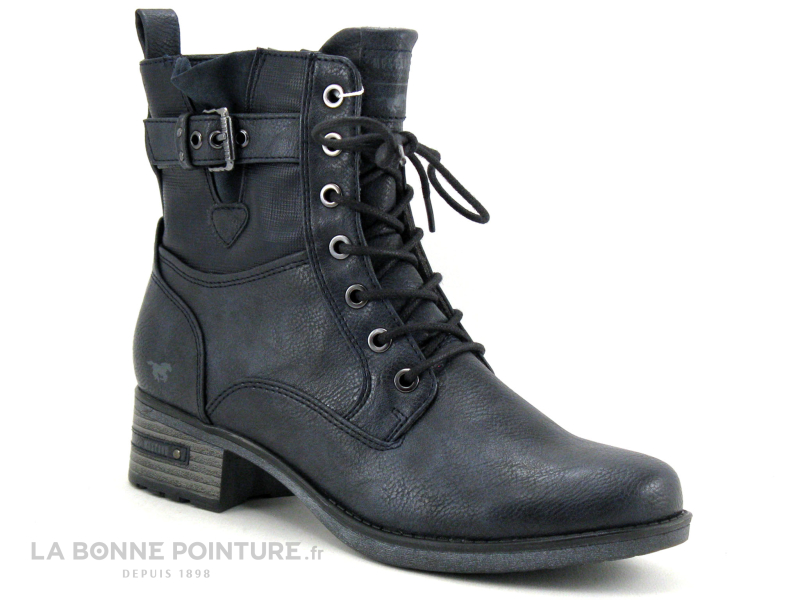 mustang-bottines-femme-146olk-1.jpg Achat chaussures Mustang Shoes Femme Boots, vente Mustang 1229 521 820 Navy Bottine Femme bleu marine – Image 1