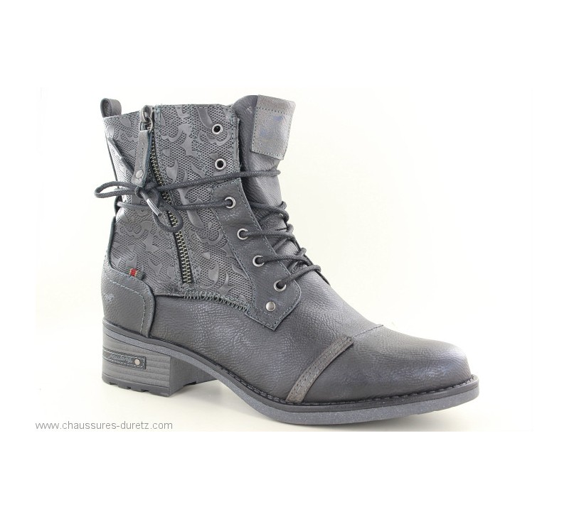 mustang-bottines-femme-358vxj-1.jpg Bottines femme Mustang AVRIL Noir – Image 1