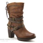 Achat chaussures Mustang Shoes Femme Bottine, vente Mustang 1292 603 307 cognac marron Bottes femme