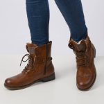 Boots/bottines Mustang 1139 630 cognac en vente au meilleur prix