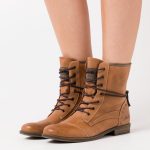Mustang Bottines à lacets cognac/cognac ZALANDO.FR