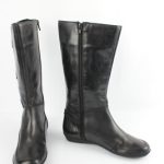 SAN MARINA Bottes plates Cuir Noir T 37 Très bon état