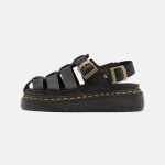 Dr. Martens WRENLIE Sandales à plateforme black grizzly/noir ZALANDO.FR