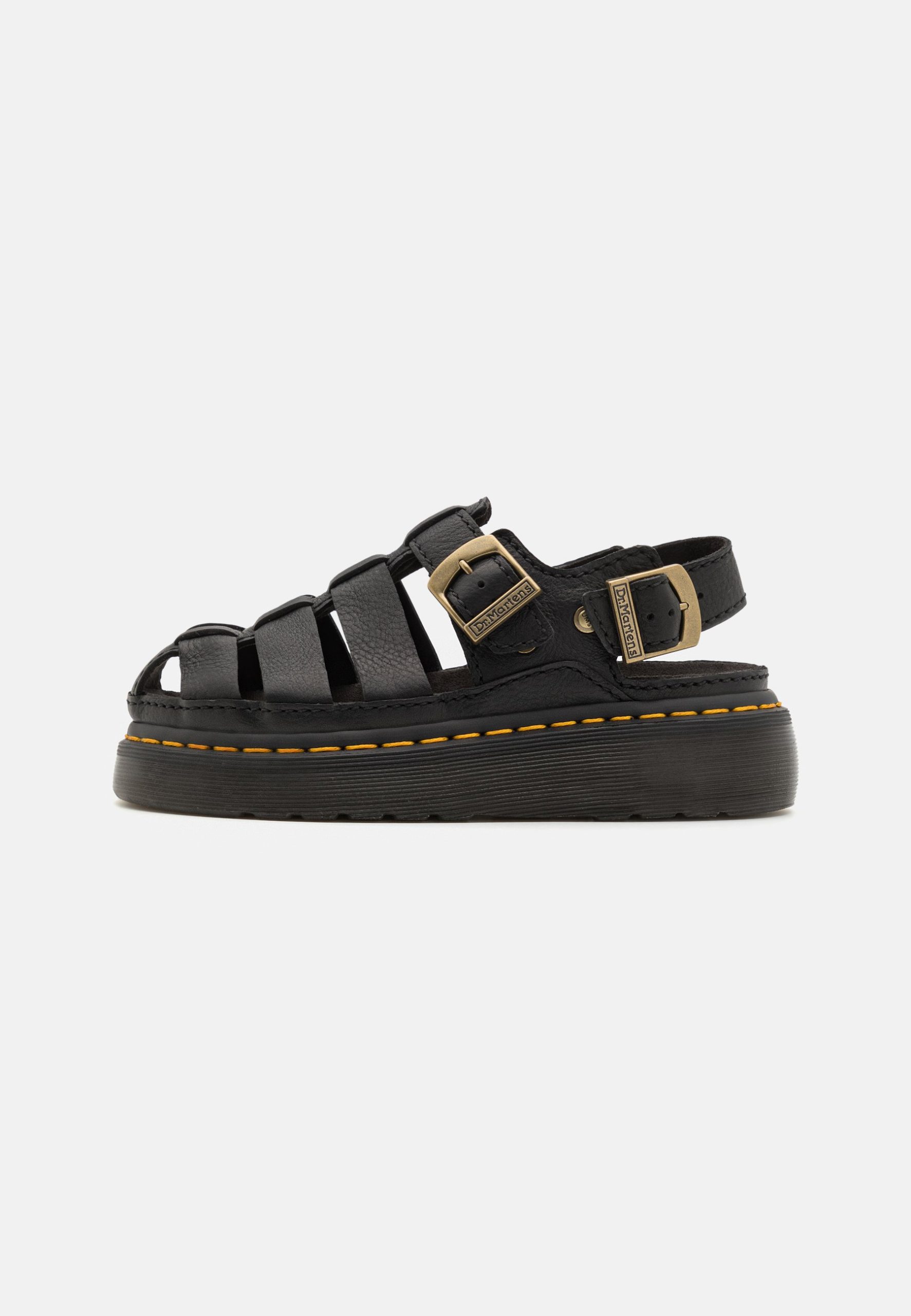 sandales-doc-martens-femme-394bmt-1.jpg Dr. Martens WRENLIE Sandales à plateforme black grizzly/noir ZALANDO.FR – Image 1