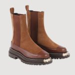 Bottines en cuir suédé
