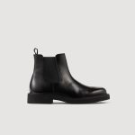 Sandro Paris Bottines Sandro Noires Plateaustiefelette Sandro Boots Schwarz SANDRO Mid calf Leather