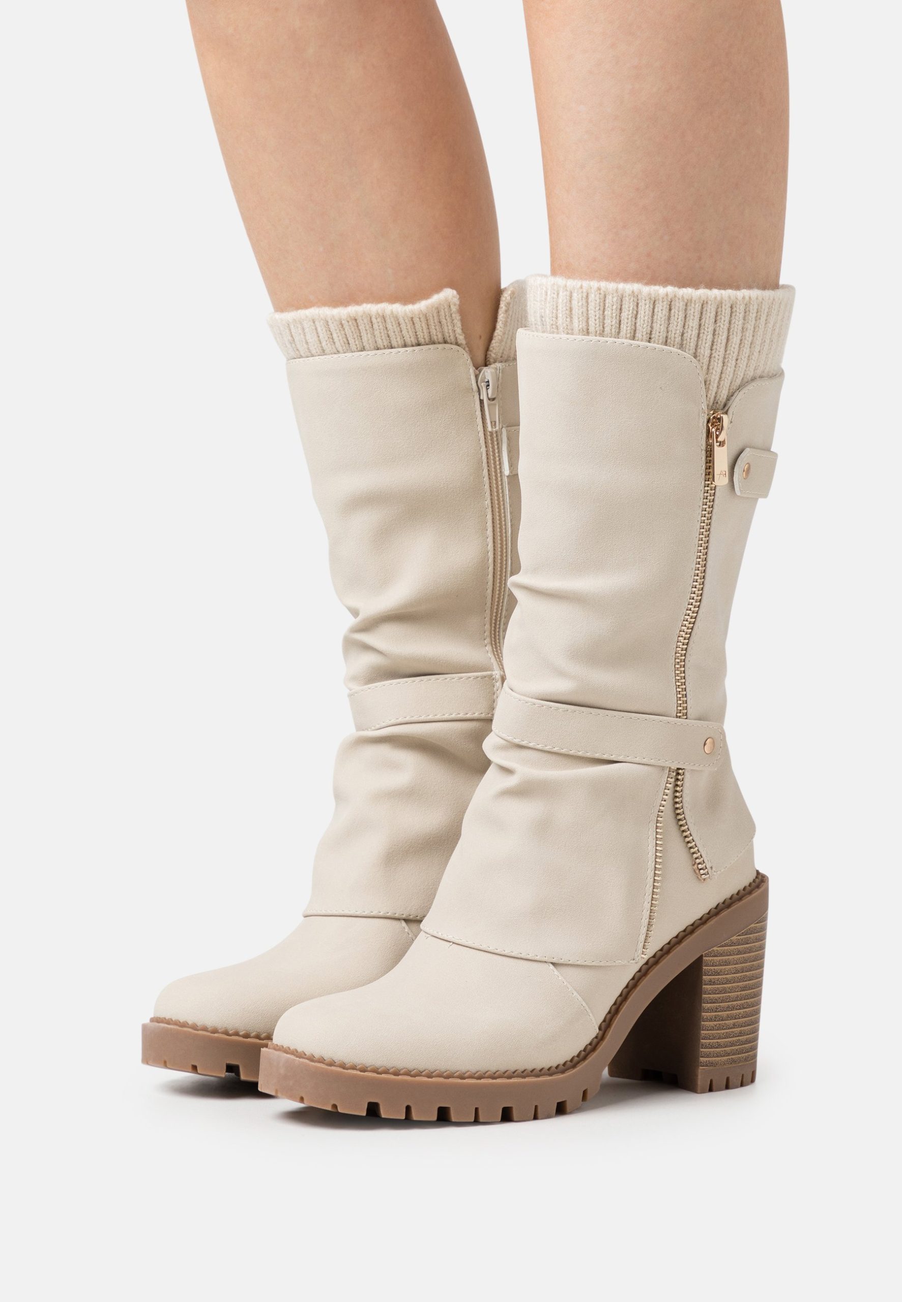 zalando-bottes-517vsm-1.jpg Anna Field by Zalando Bottes beige ZALANDO.FR – Image 1